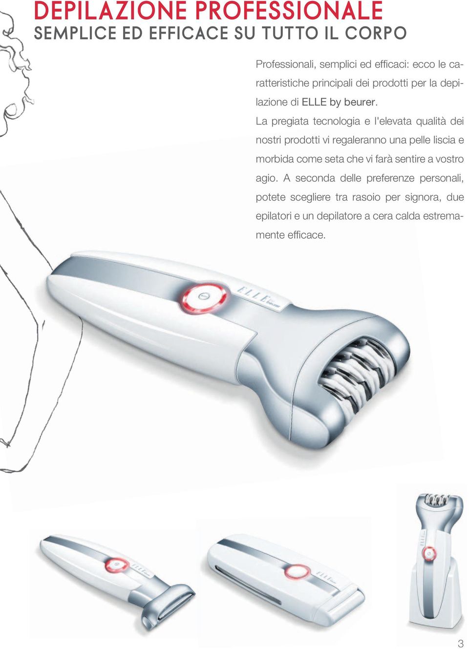 La pregiata tecnologia e l'elevata qualità dei nostri prodotti vi regaleranno una pelle liscia e morbida come seta che