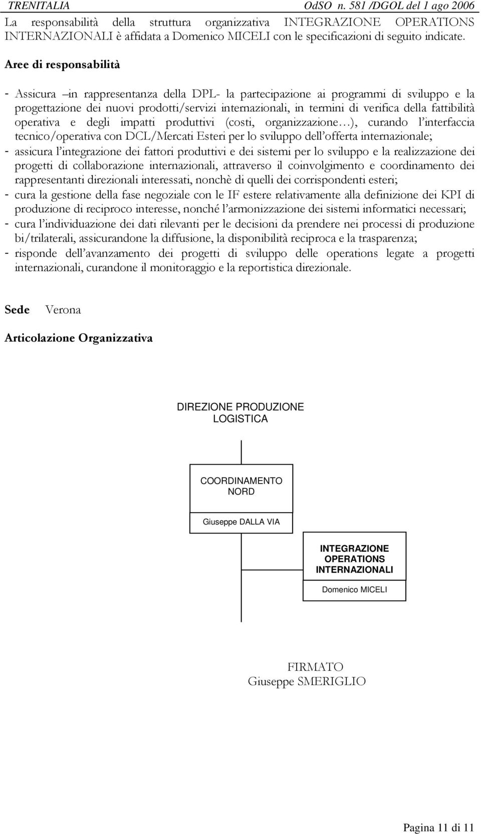 degli impatti produttivi (costi, organizzazione ), curando l interfaccia tecnico/operativa con DCL/Mercati Esteri per lo sviluppo dell offerta internazionale; - assicura l integrazione dei fattori