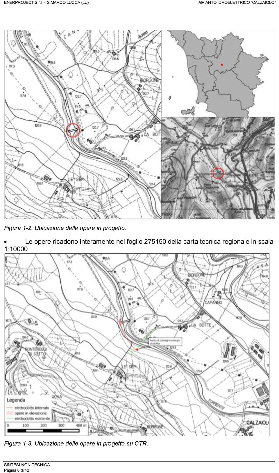 della carta tecnica regionale in scala 1:10000