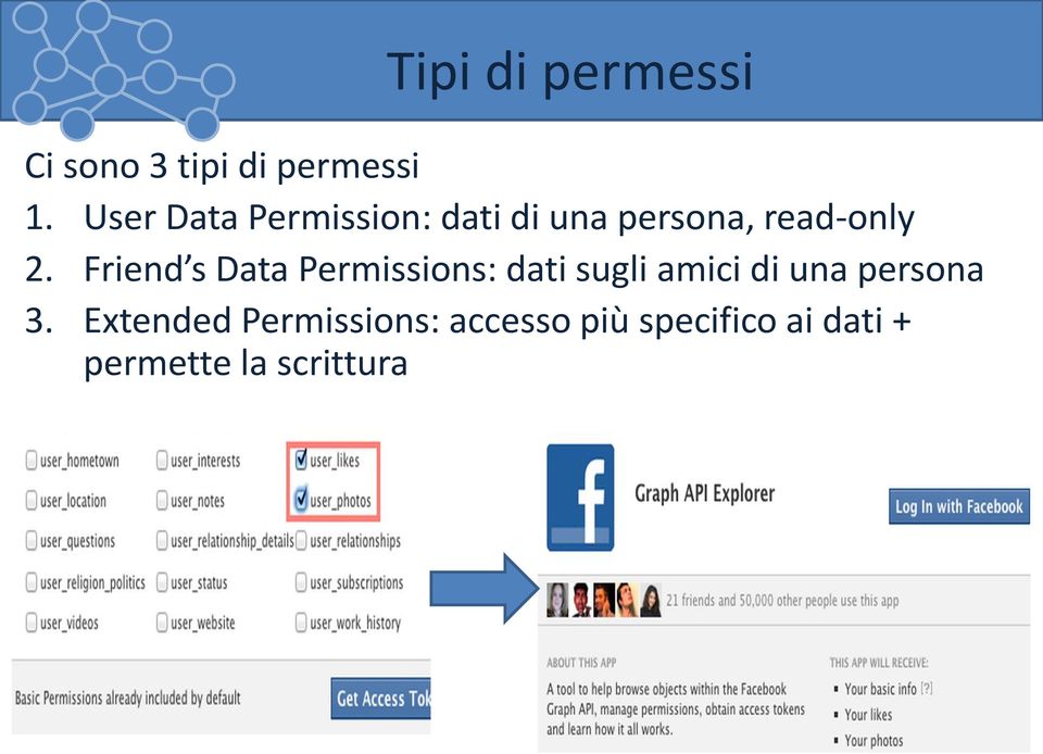 Friend s Data Permissions: dati sugli amici di una persona