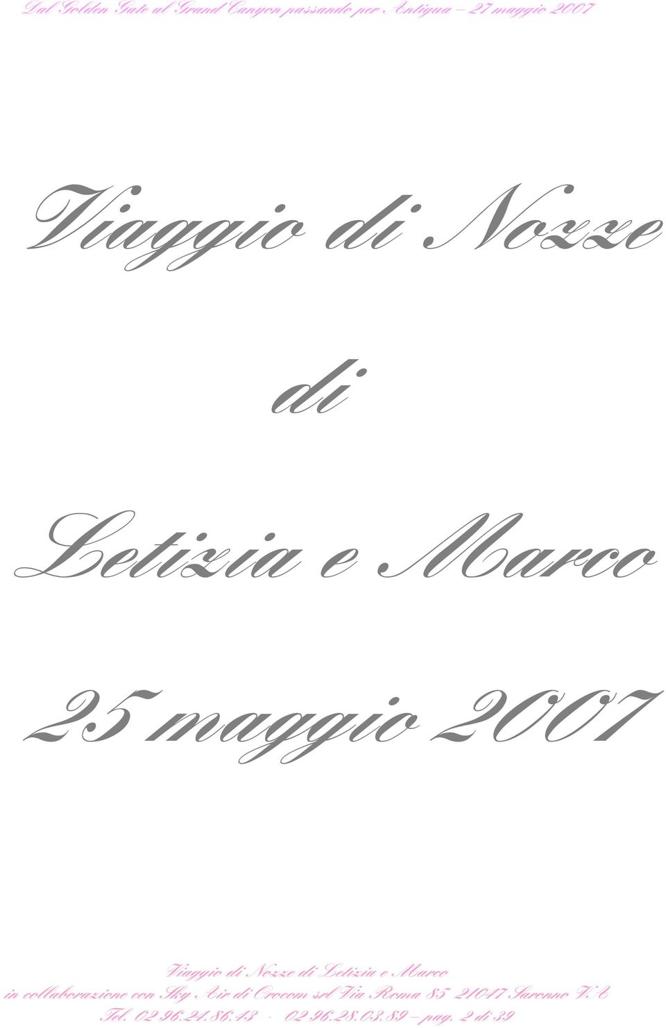 maggio 2007 Tel. 02 96.