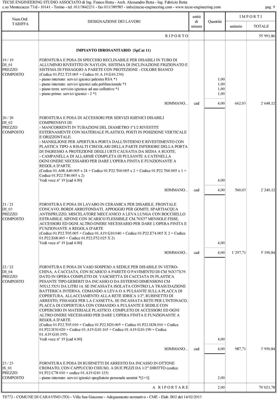 FRIZIONATO E SISTEMA DI FISSAGGIO A PARETE CON PROTEZIONE - COLORE BIANCO COMPOSTO (Codice 01.P22.T25.005 + Codice 01.A.19.G10.