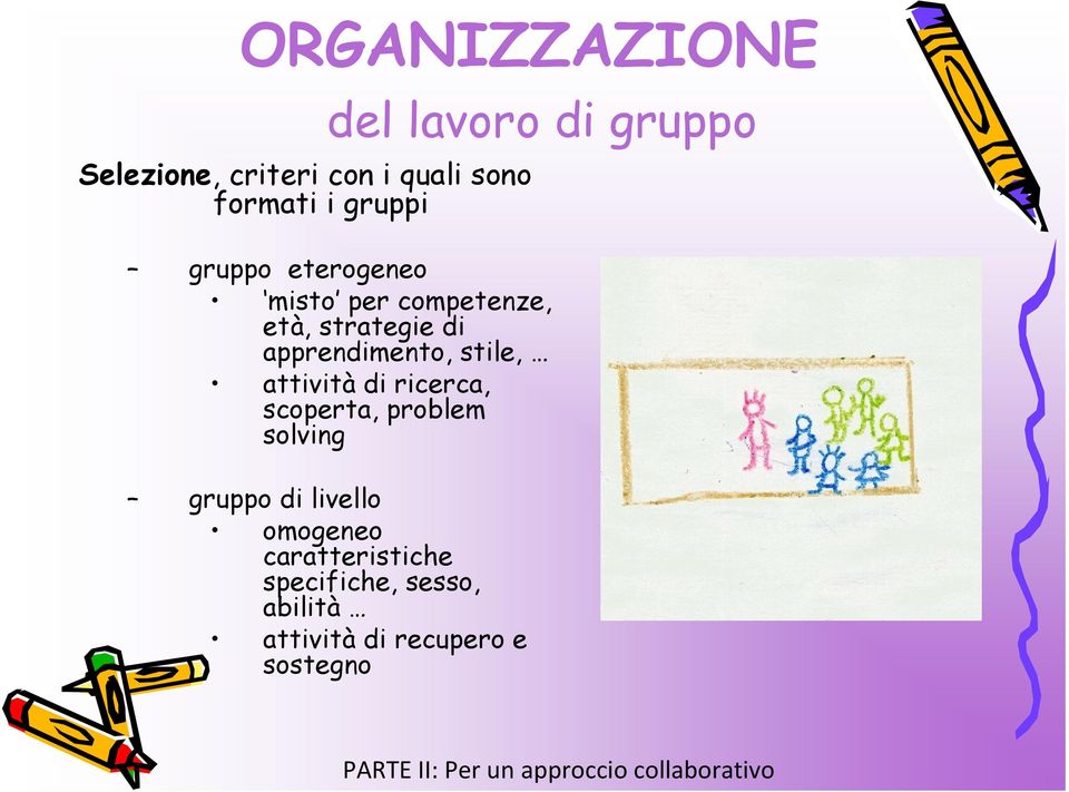 di ricerca, scoperta, problem solving gruppo di livello omogeneo caratteristiche