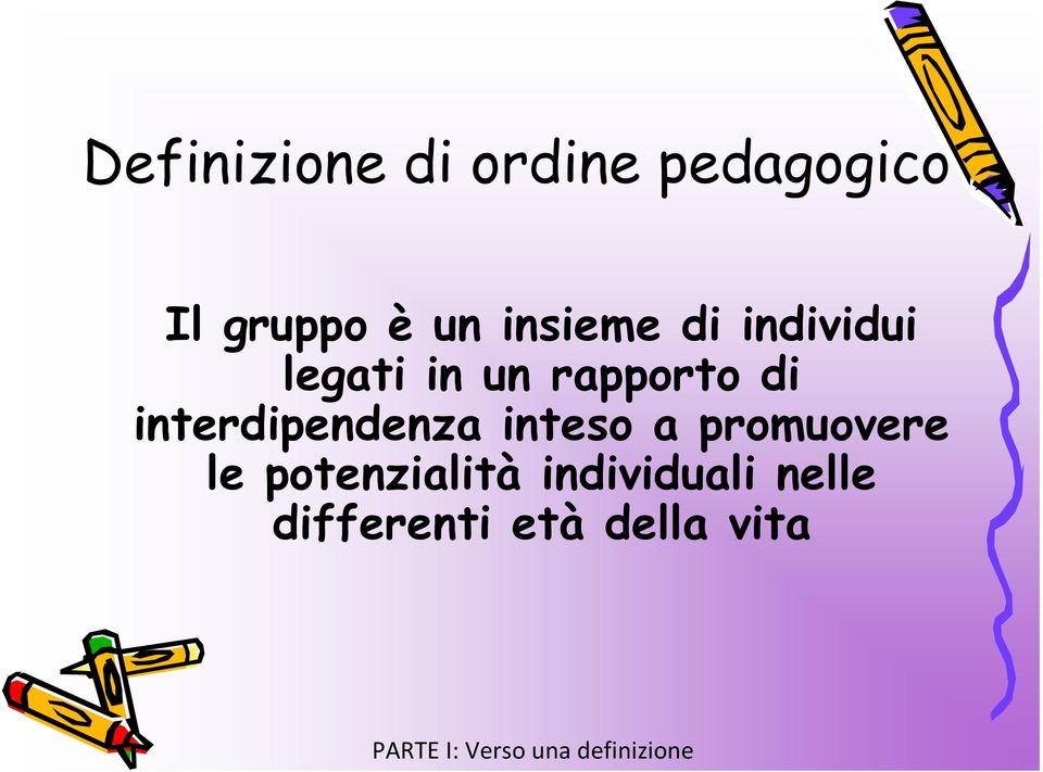 interdipendenza inteso a promuovere le potenzialità