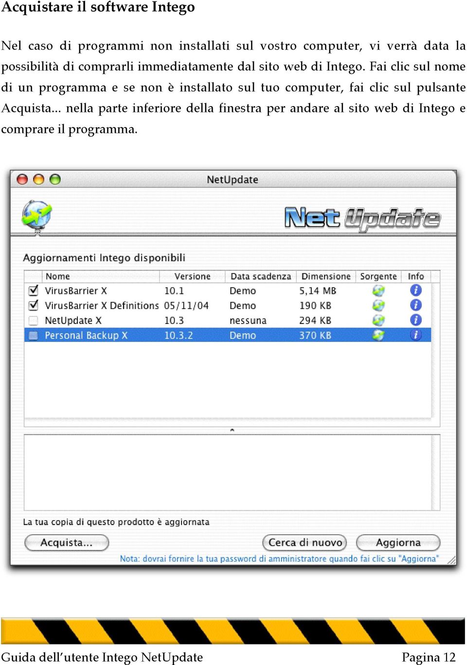 Fai clic sul nome di un programma e se non è installato sul tuo computer, fai clic sul pulsante