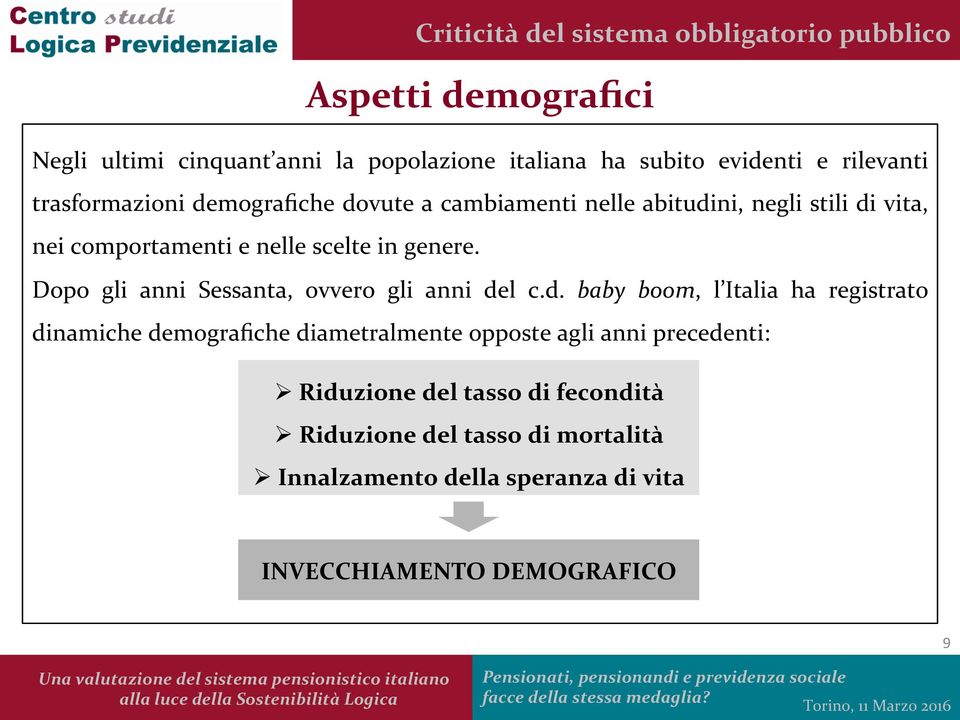 Dopo gli anni Sessanta, ovvero gli anni de