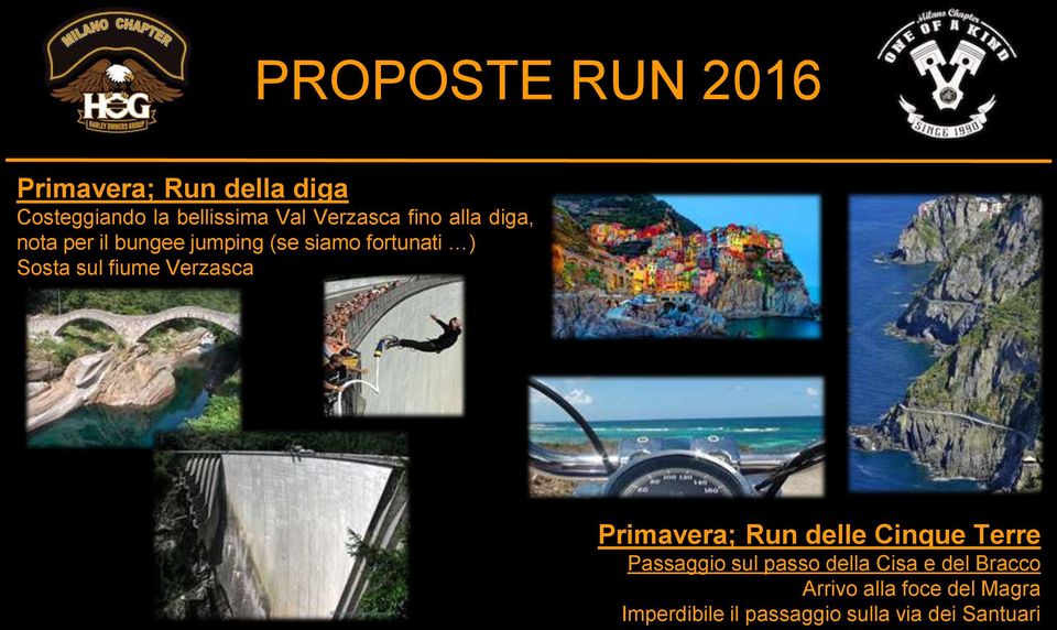 sul fiume Verzasca Primavera; Run delle Cinque Terre Passaggio sul passo della