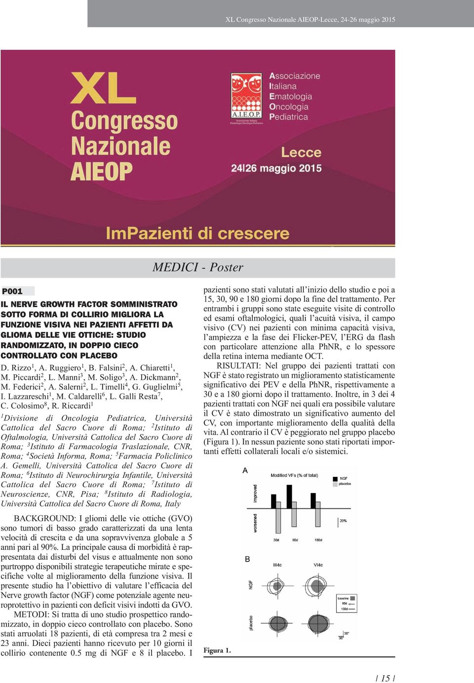 Federici 2, A. Salerni 2, L. Timelli 4, G. Guglielmi 5, I. Lazzareschi 1, M. Caldarelli 6, L. Galli Resta 7, C. Colosimo 8, R.
