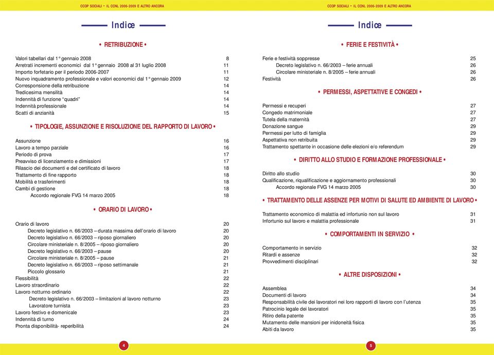 TIPOLOGIE, ASSUNZIONE E RISOLUZIONE DEL RAPPORTO DI LAVORO Assunzione 16 Lavoro a tempo parziale 16 Periodo di prova 17 Preavviso di licenziamento e dimissioni 17 Rilascio dei documenti e del