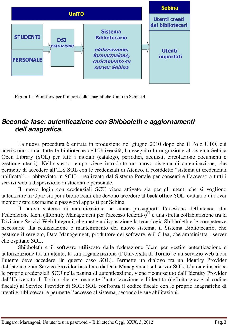 La nuova procedura è entrata in produzione nel giugno 2010 dopo che il Polo UTO, cui aderiscono ormai tutte le biblioteche dell Università, ha eseguito la migrazione al sistema Sebina Open Library