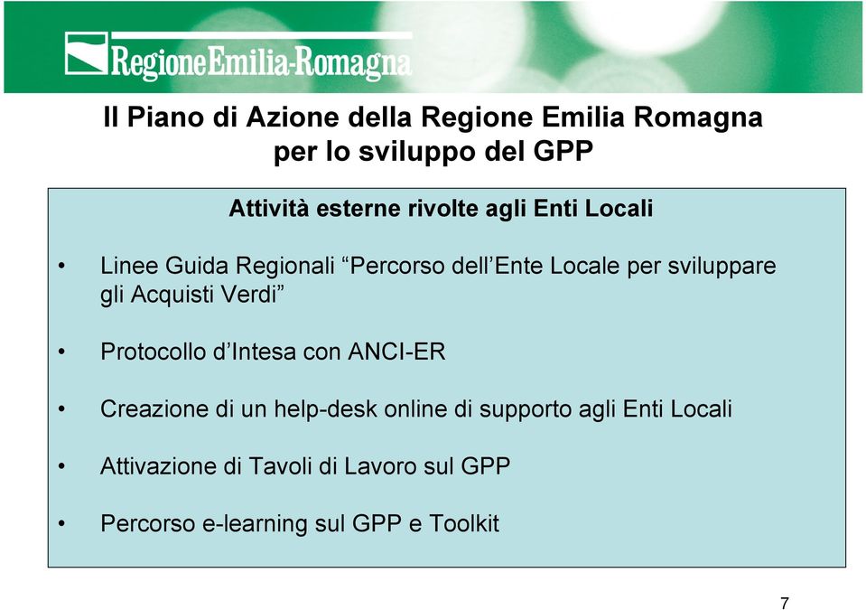 ANCI-ER Creazione di un help-desk online di supporto agli Enti Locali