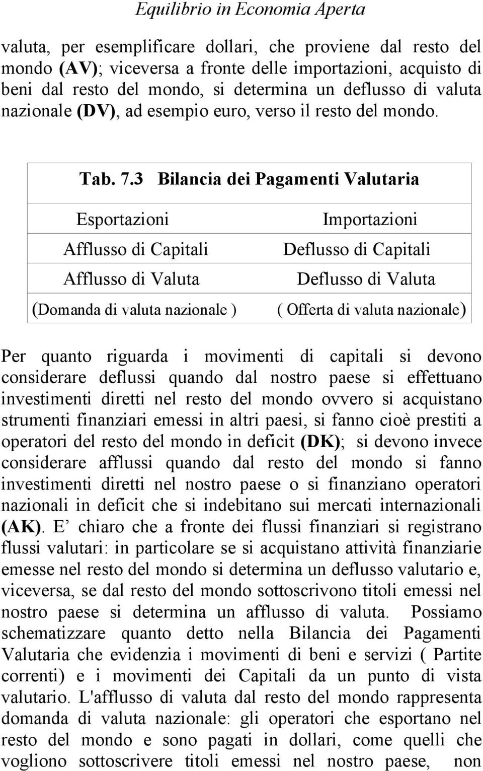 3 Bilancia dei Pagamenti Valutaria Esportazioni Afflusso di Capitali Afflusso di Valuta (Domanda di valuta nazionale ) Importazioni Deflusso di Capitali Deflusso di Valuta ( Offerta di valuta