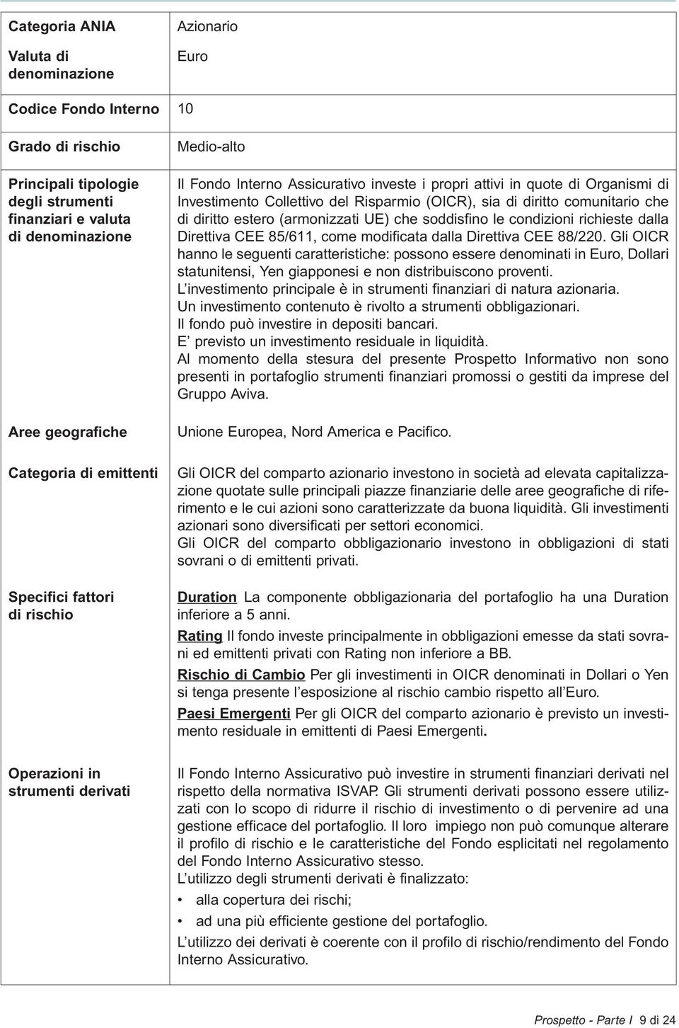 soddisfino le condizioni richieste dalla Direttiva CEE 85/611, come modificata dalla Direttiva CEE 88/220.