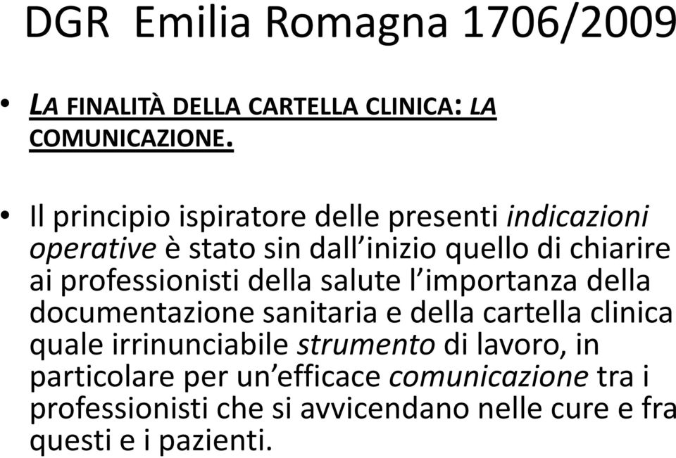 professionisti della salute l importanza della documentazione sanitaria e della cartella clinica quale