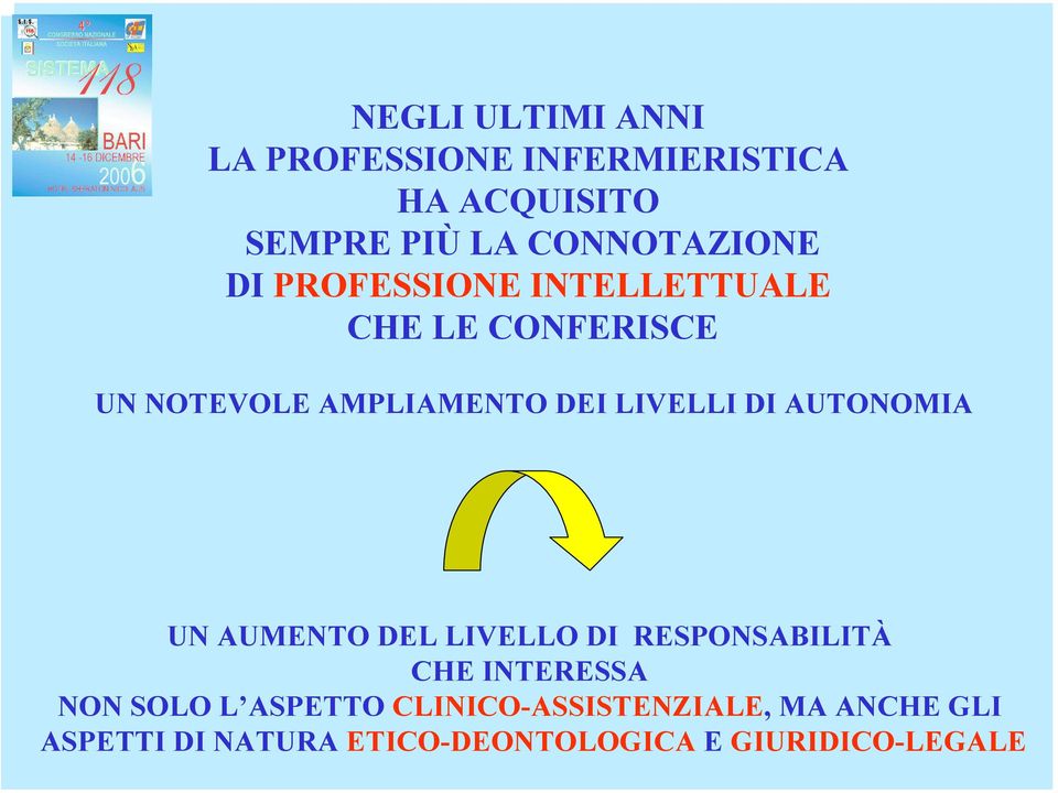 LIVELLI DI AUTONOMIA UN AUMENTO DEL LIVELLO DI RESPONSABILITÀ CHE INTERESSA NON SOLO L