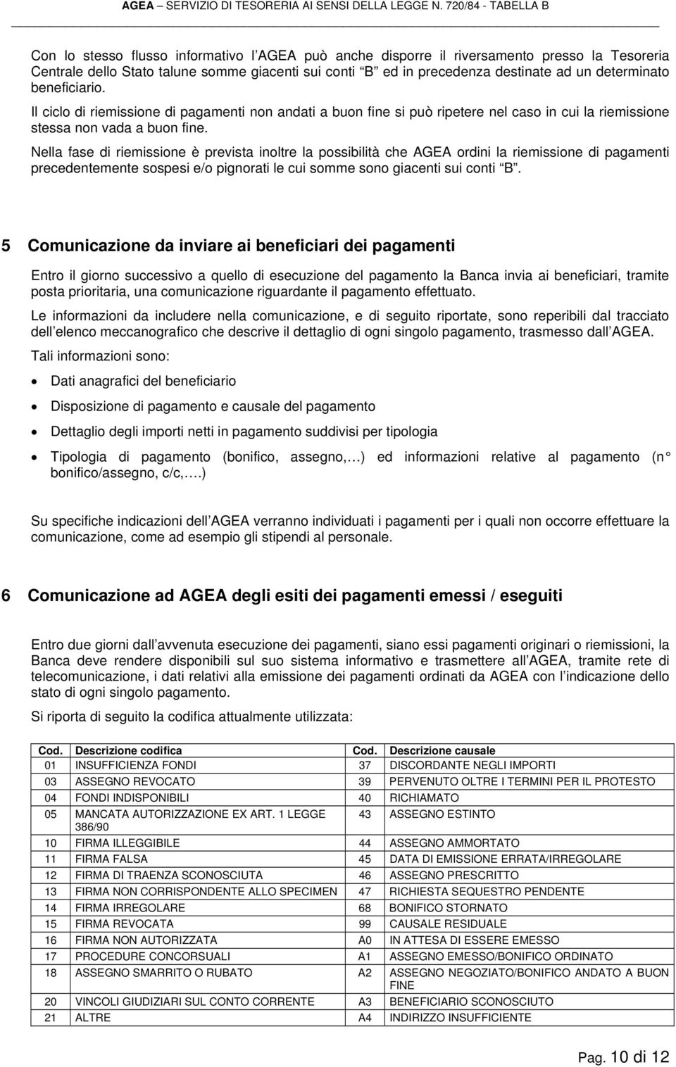 Nella fase di riemissione è prevista inoltre la possibilità che AGEA ordini la riemissione di pagamenti precedentemente sospesi e/o pignorati le cui somme sono giacenti sui conti B.