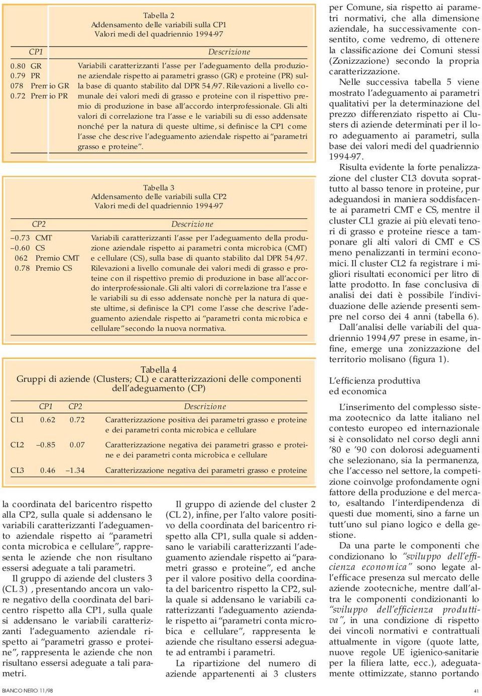 parametri grasso (GR) e proteine (PR) sulla base di quanto stabilito dal DPR 54/97.