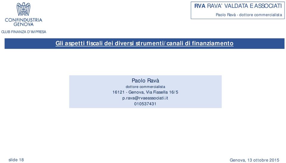Ravà dottore commercialista 16121 - Genova,