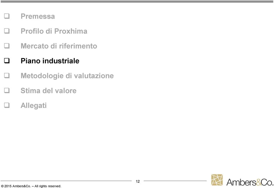 industriale Metodologie di