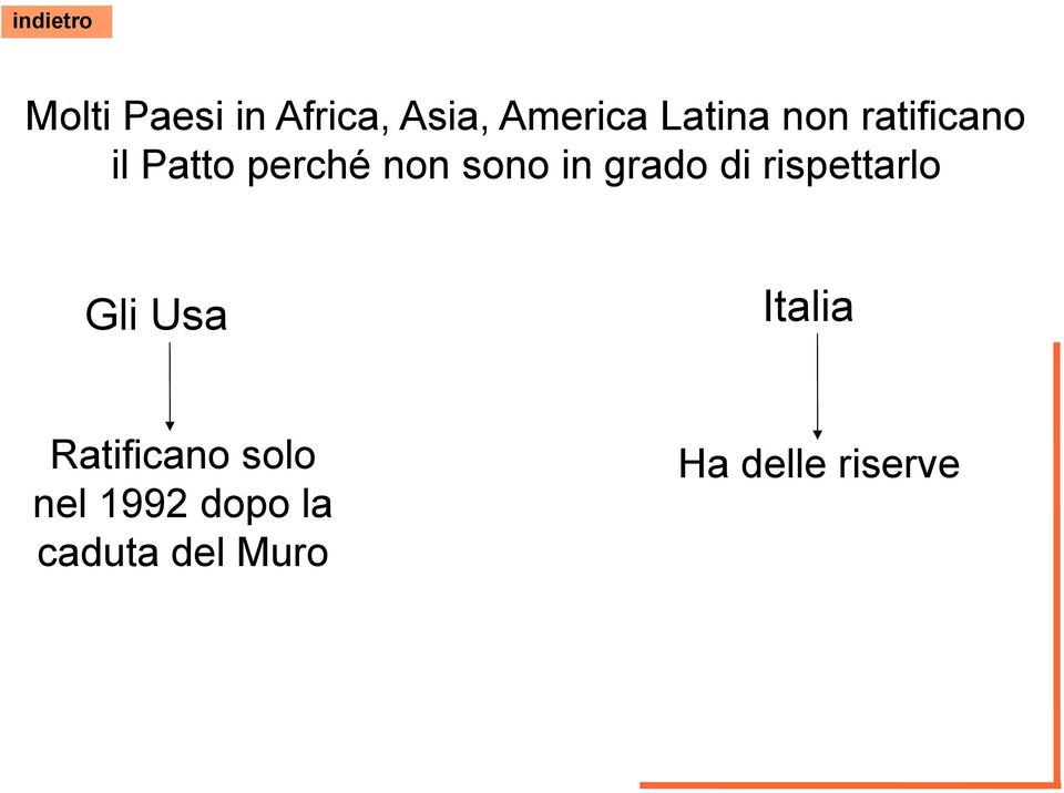 grado di rispettarlo Gli Usa Italia Ratificano