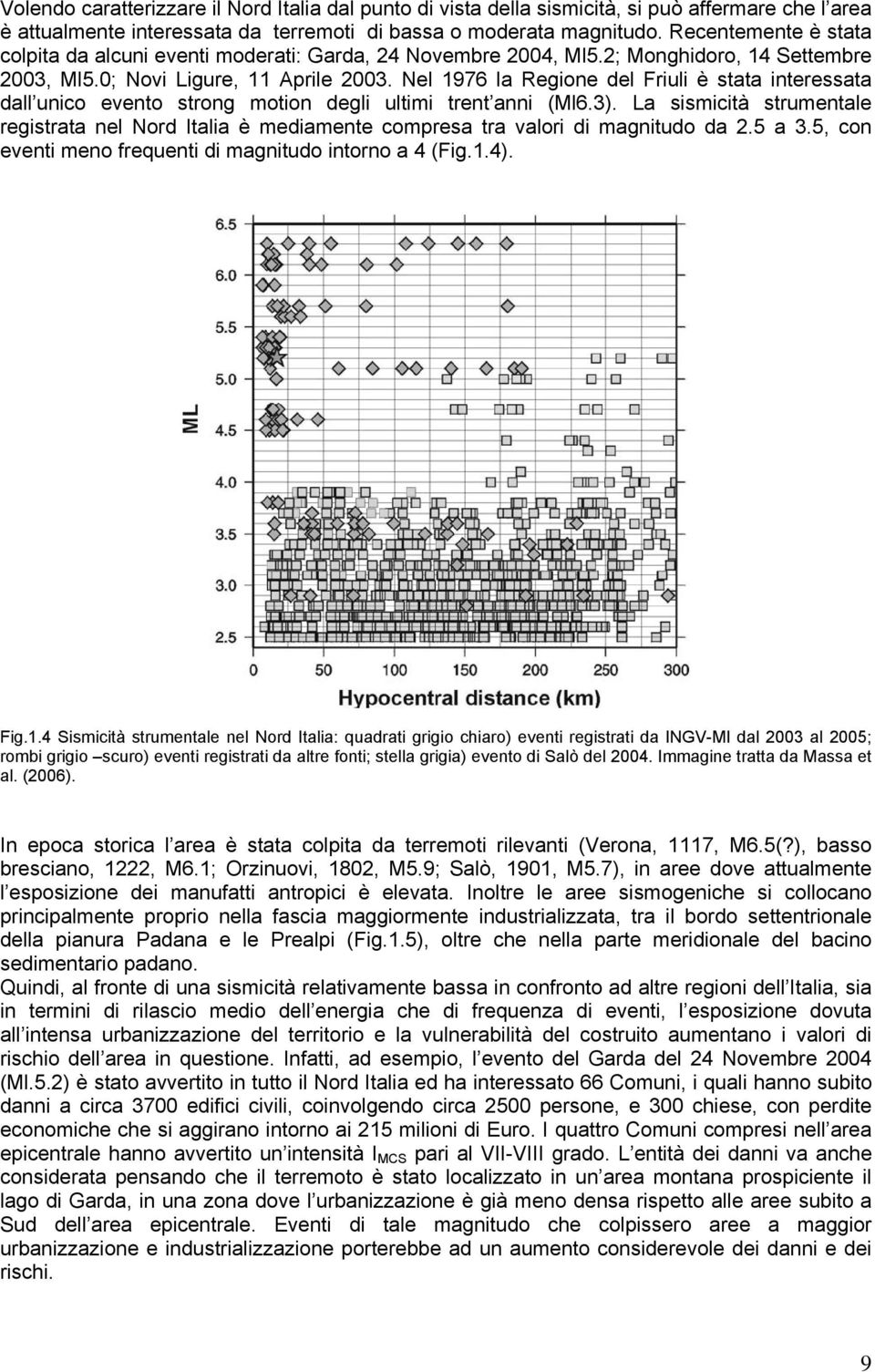 Nel 1976 la Regione del Friuli è stata interessata dall unico evento strong motion degli ultimi trent anni (Ml6.3).