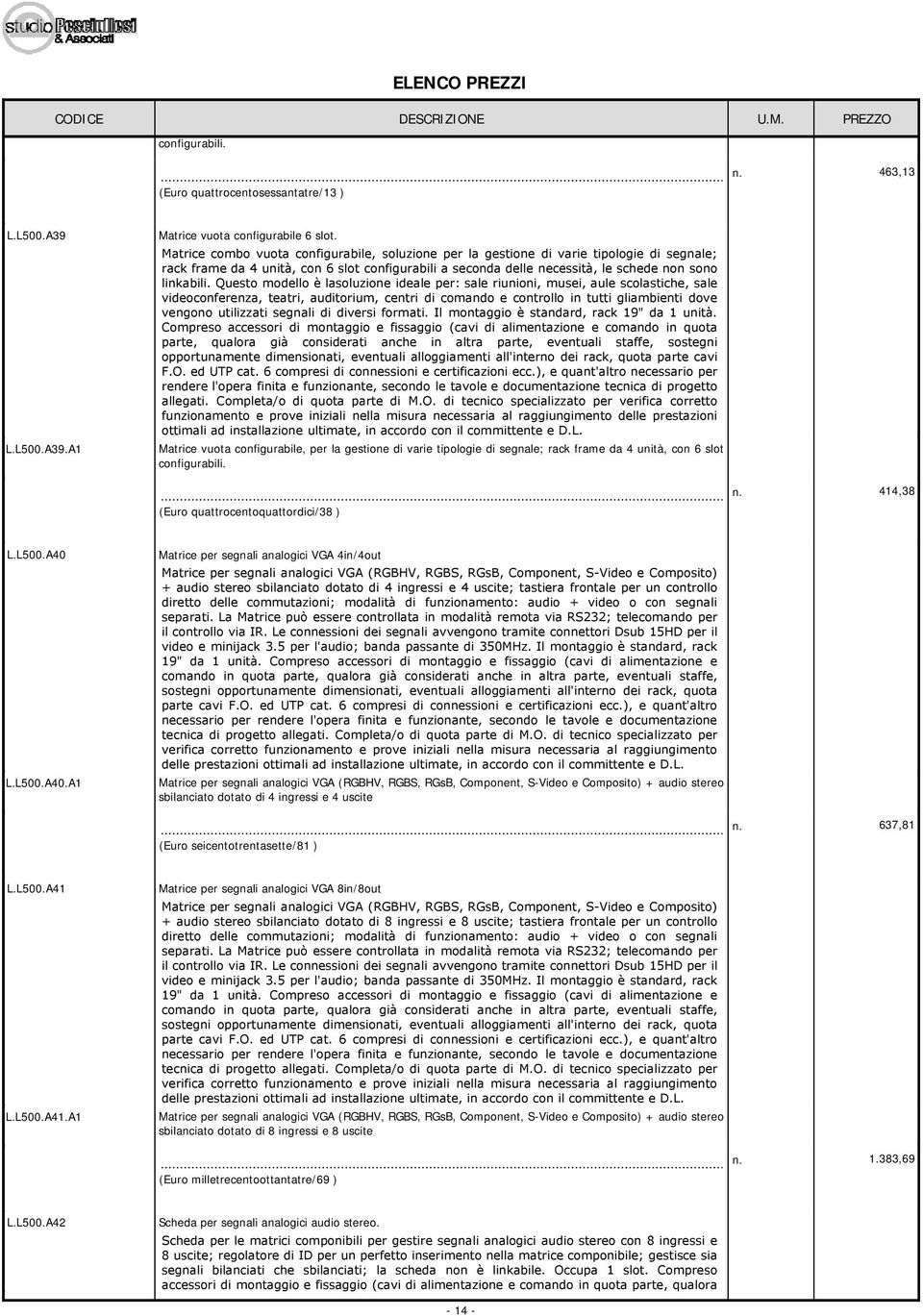 Questo modello è lasoluzione ideale per: sale riunioni, musei, aule scolastiche, sale videoconferenza, teatri, auditorium, centri di comando e controllo in tutti gliambienti dove vengono utilizzati