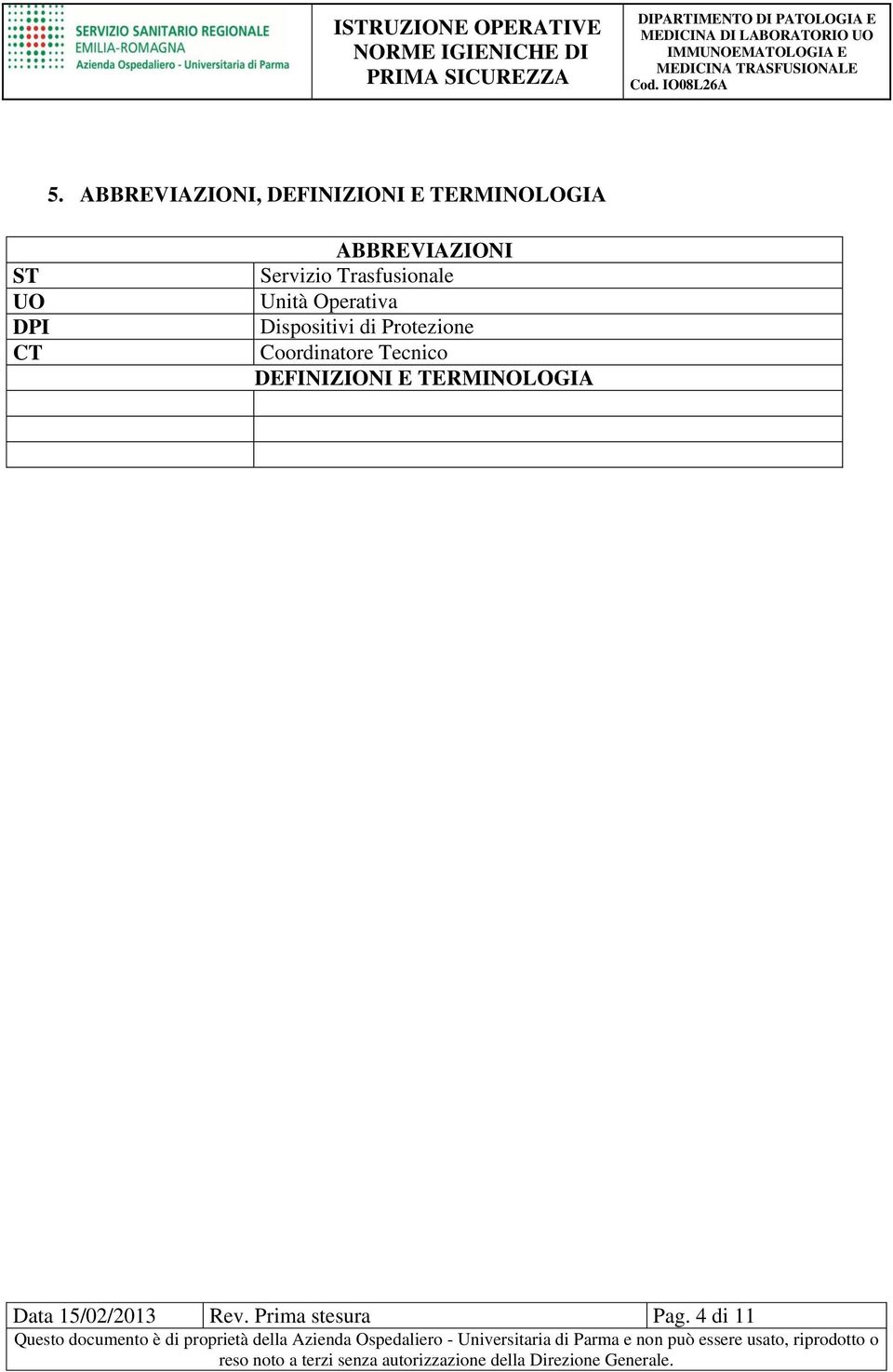 Dispositivi di Protezione Coordinatore Tecnico