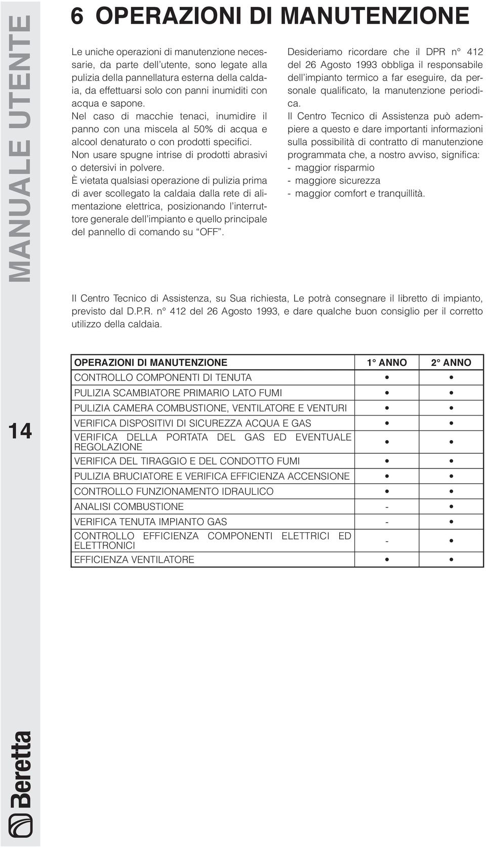 Non usare spugne intrise di prodotti abrasivi o detersivi in polvere.