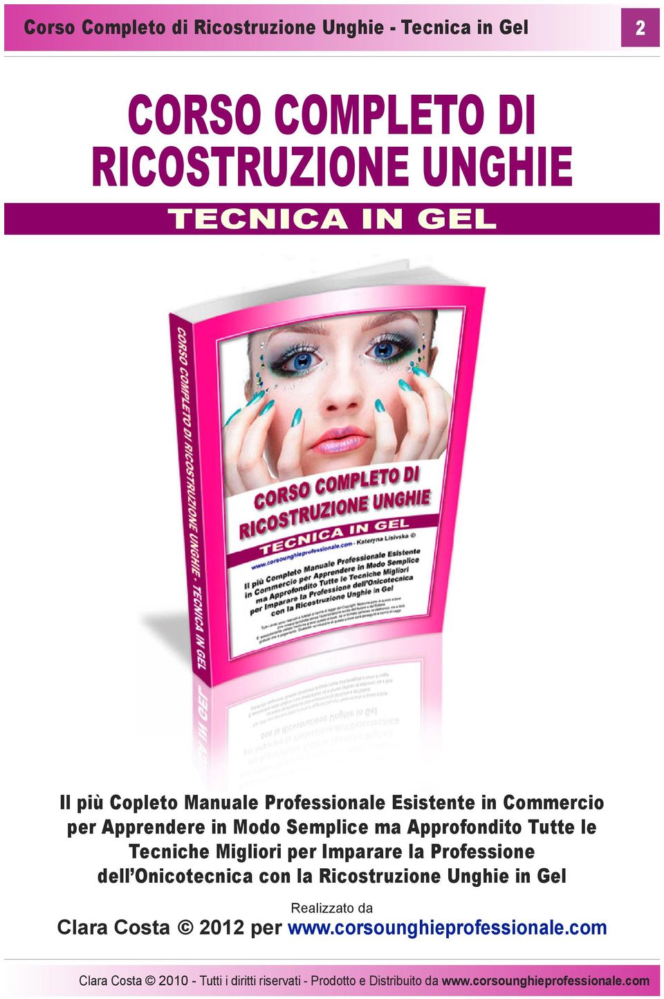 dell Onicotecnica con la Ricostruzione Unghie in Gel Realizzato da Clara Costa 2012 per www.corsounghieprofessionale.