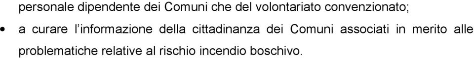 informazione della cittadinanza dei Comuni