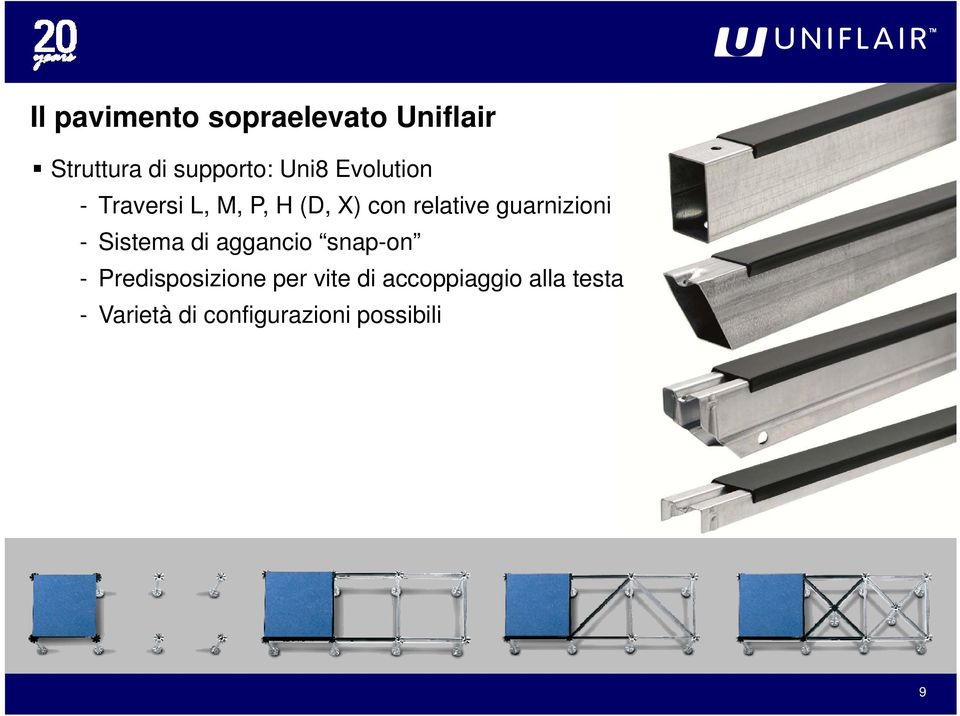 guarnizioni - Sistema di aggancio snap-on - Predisposizione