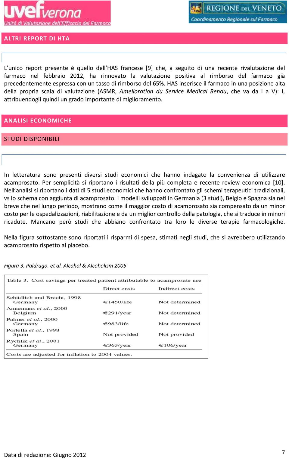 HAS inserisce il farmaco in una posizione alta della propria scala di valutazione (ASMR, Amelioration du Service Medical Rendu, che va da I a V): I, attribuendogli quindi un grado importante di