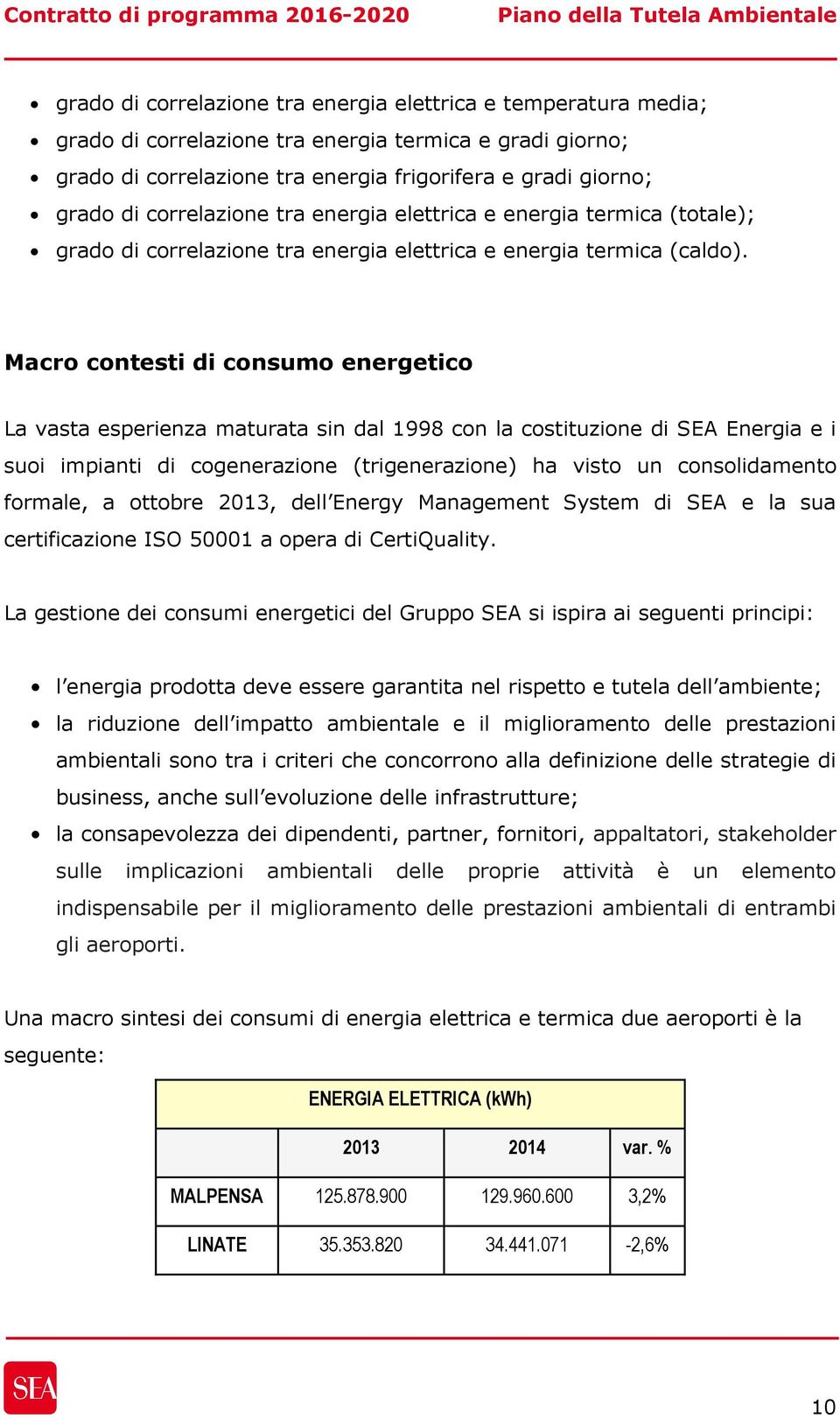 Macro contesti di consumo energetico La vasta esperienza maturata sin dal 1998 con la costituzione di SEA Energia e i suoi impianti di cogenerazione (trigenerazione) ha visto un consolidamento