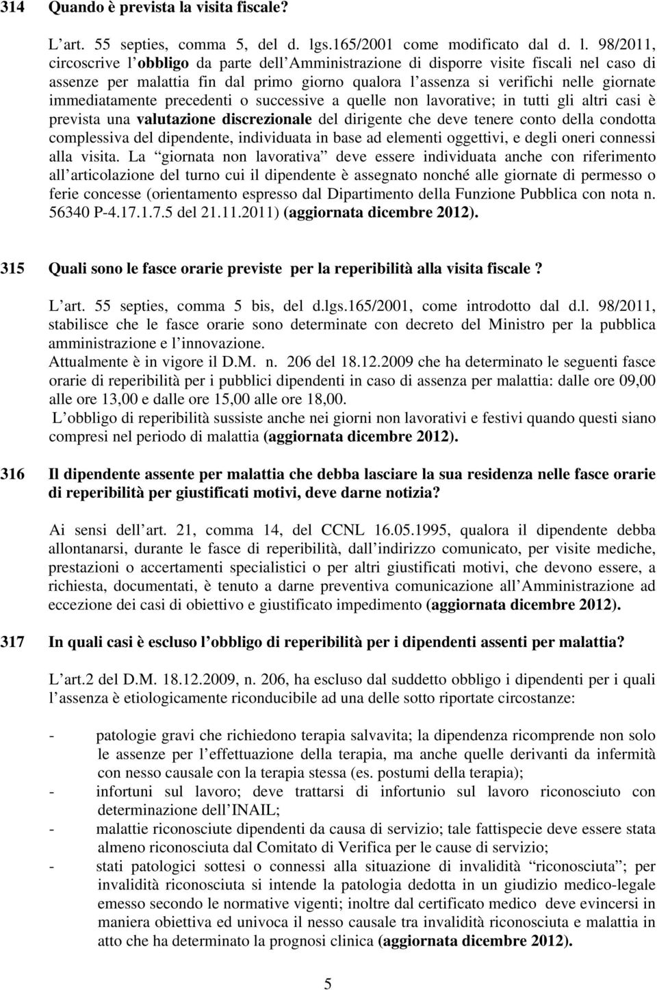 s.165/2001 come modificato dal d. l.