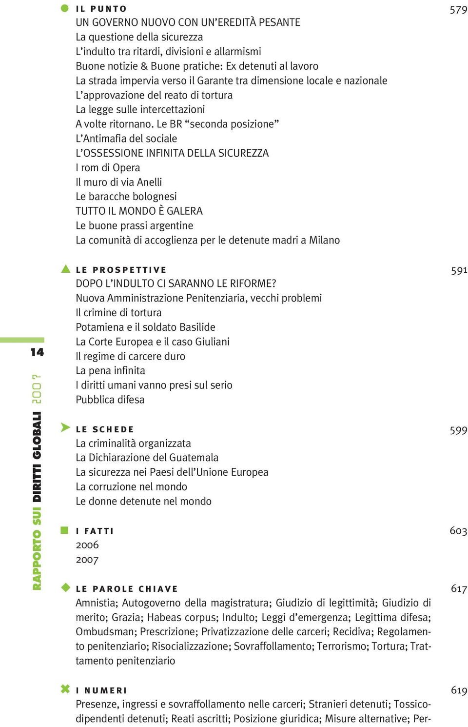 Le BR seconda posizione L Antimafia del sociale L OSSESSIONE INFINITA DELLA SICUREZZA I rom di Opera Il muro di via Anelli Le baracche bolognesi TUTTO IL MONDO È GALERA Le buone prassi argentine La