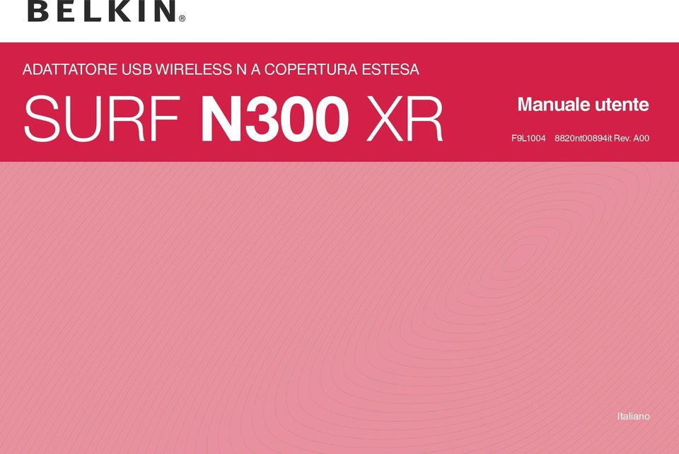 XR Manuale utente F9L1004