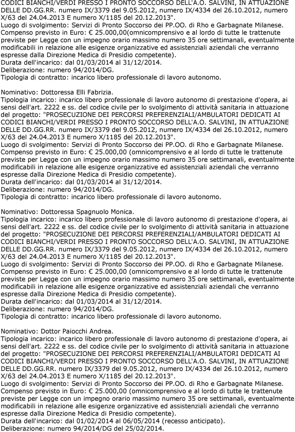 000,00(omnicomprensivo e al lordo di tutte le trattenute previste per Legge con un impegno orario massimo numero 35 ore settimanali, eventualmente modificabili in relazione alle esigenze