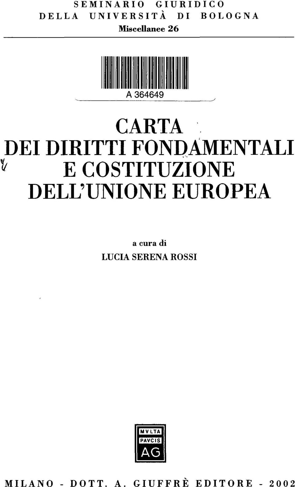 FONDAMENTALI E COSTITUZIONE DELL'UNIONE EUROPEA a