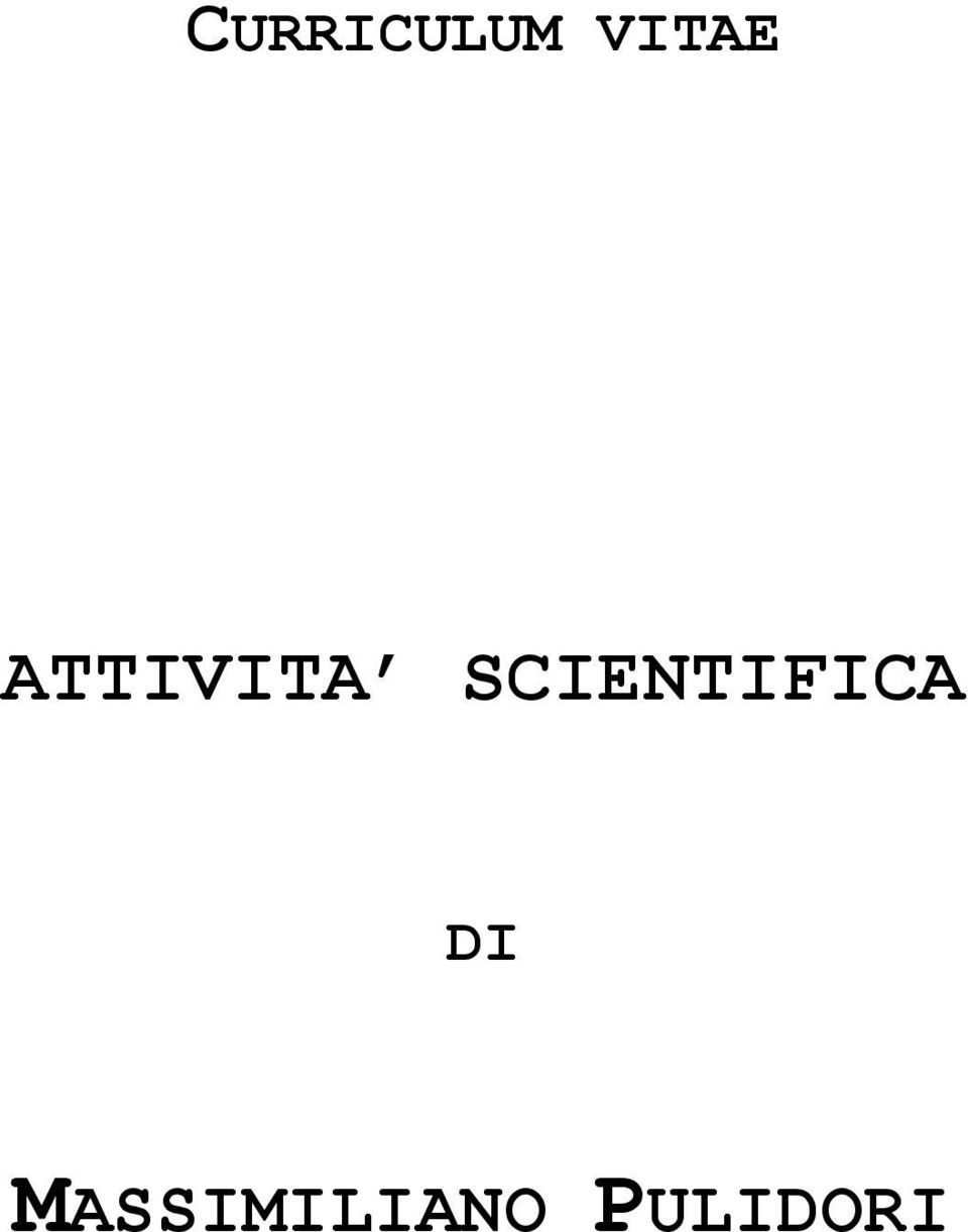 SCIENTIFICA DI