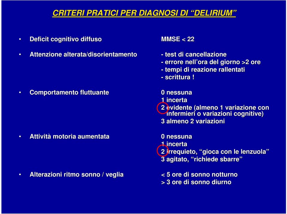 tempi di reazione rallentati - scrittura!