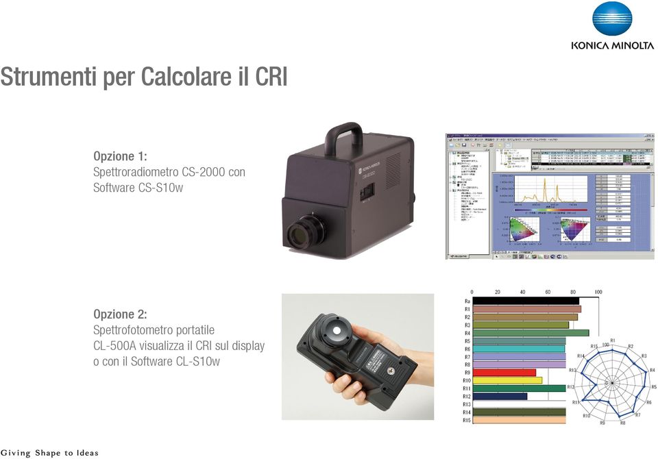 Opzione 2: Spettrofotometro portatile CL-500A