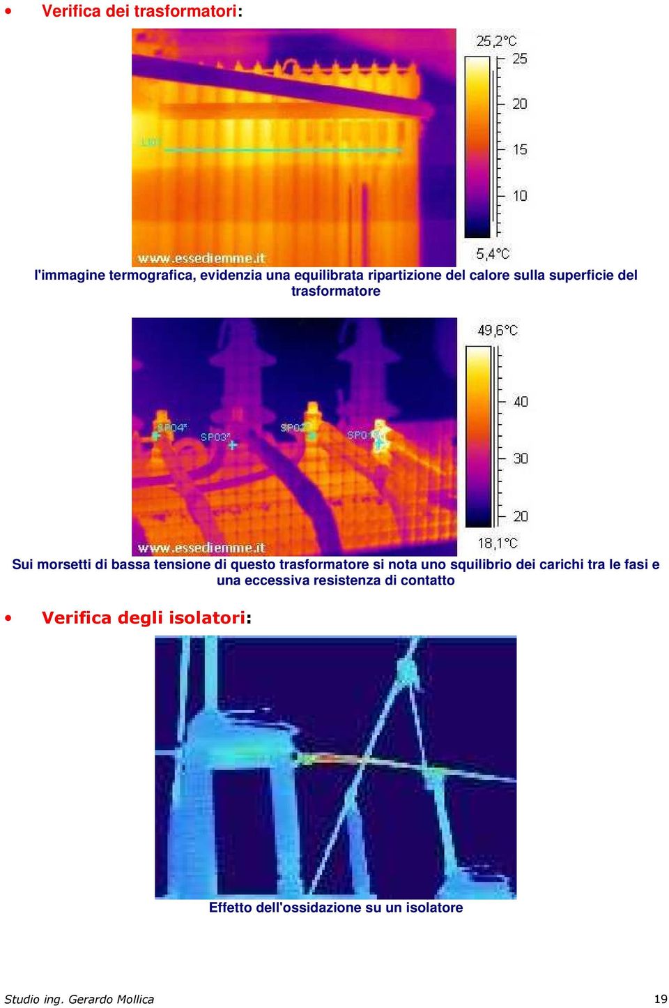 trasformatore si nota uno squilibrio dei carichi tra le fasi e una eccessiva resistenza di