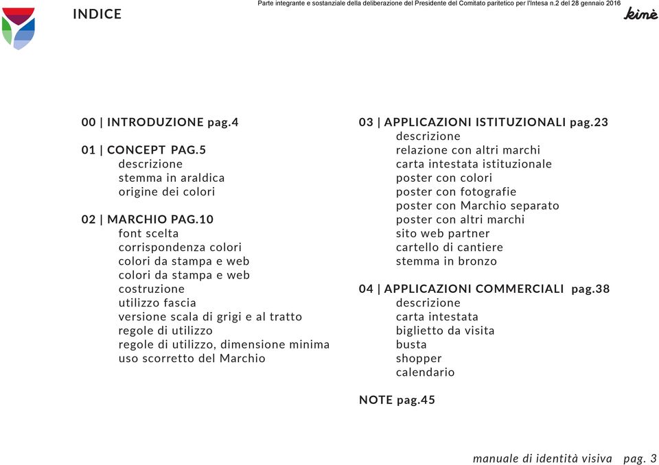 dimensione minima uso scorretto del Marchio 03 APPLICAZIONI ISTITUZIONALI pag.