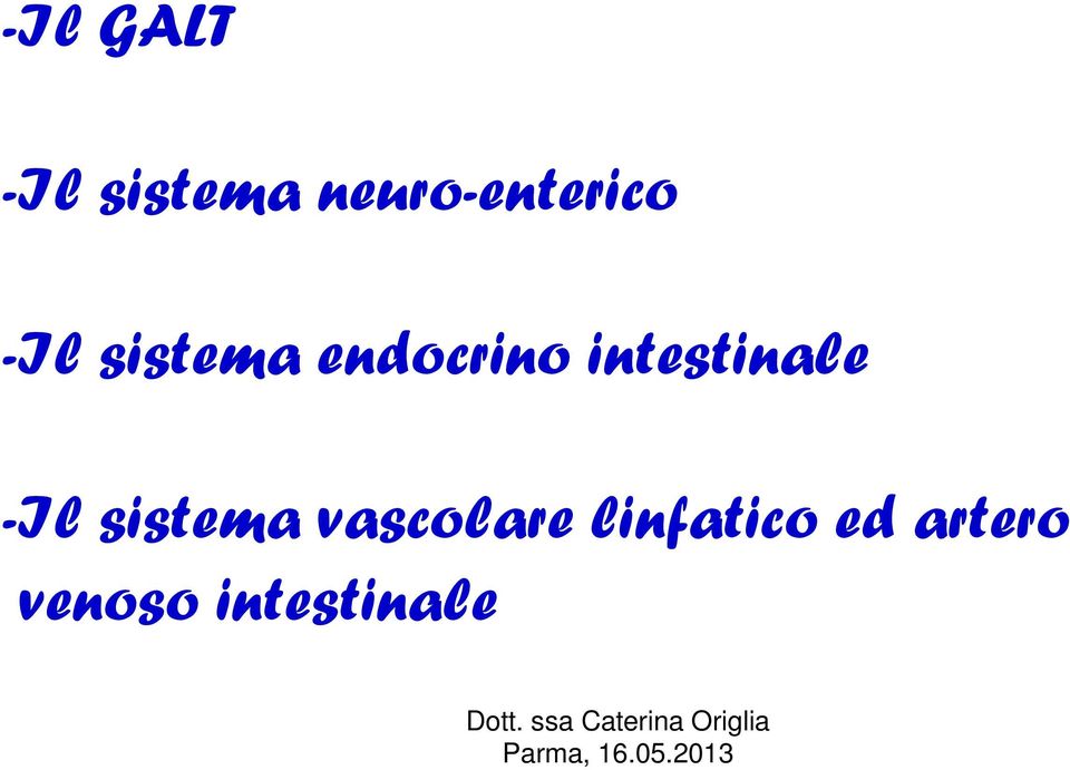 endocrino intestinale -Il