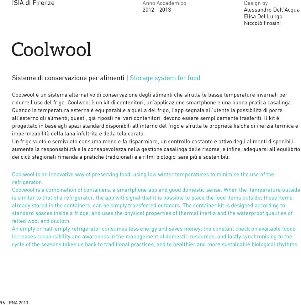 Coolwool è un kit di contenitori, un applicazione smartphone e una buona pratica casalinga.