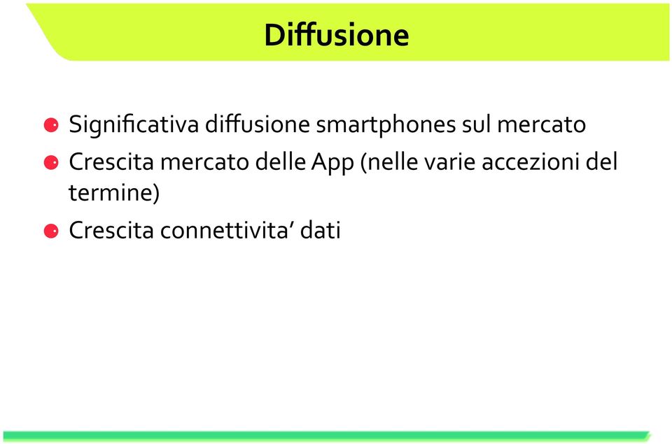 mercato delle App (nelle varie