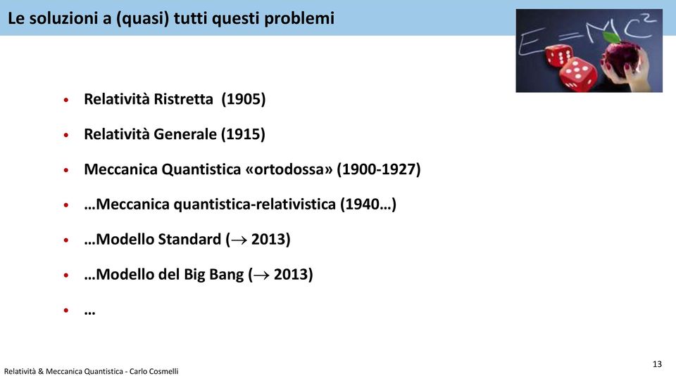 Quantistica «ortodossa» (1900-1927) Meccanica