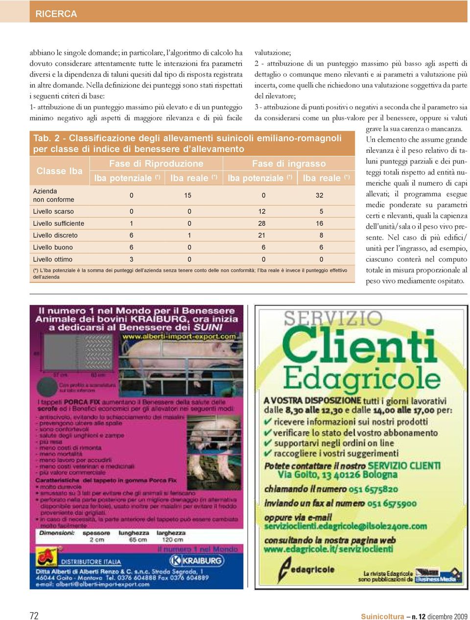 Nella definizione dei punteggi sono stati rispettati i seguenti criteri di base: 1- attribuzione di un punteggio massimo più elevato e di un punteggio minimo negativo agli aspetti di maggiore