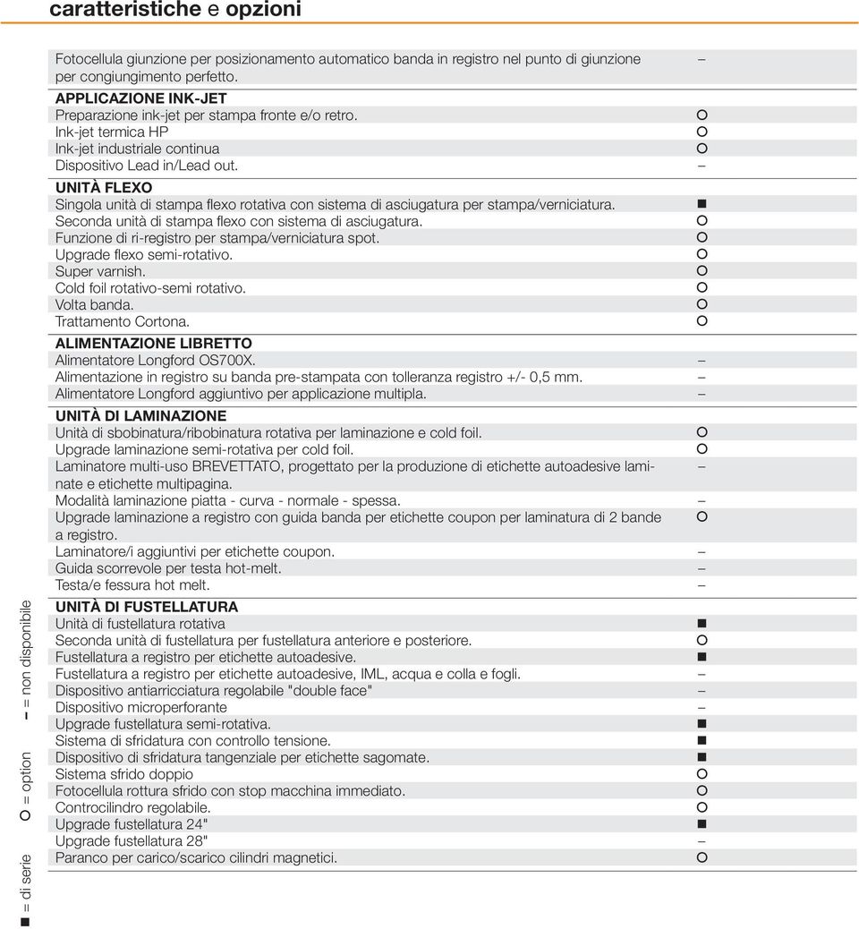 UNITÀ FLEXO Singola unità di stampa flexo rotativa con sistema di asciugatura per stampa/verniciatura. Seconda unità di stampa flexo con sistema di asciugatura.