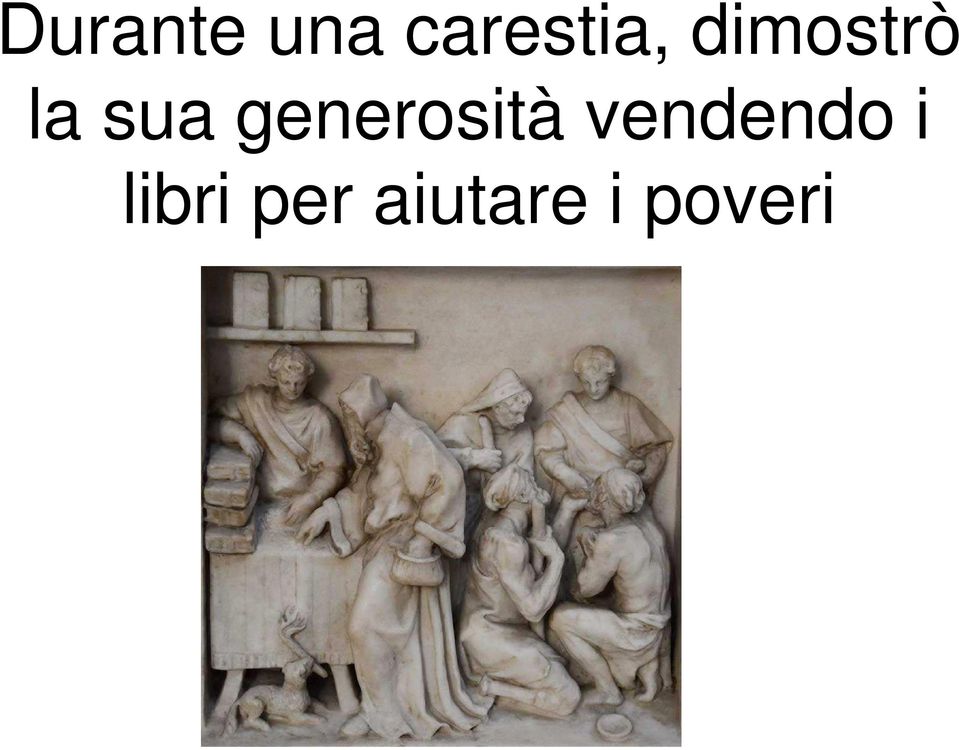 generosità vendendo i